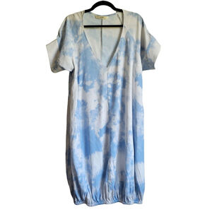 Women's Zapelle Dress, Size Unspecified, Blue and White - Cloud Print
